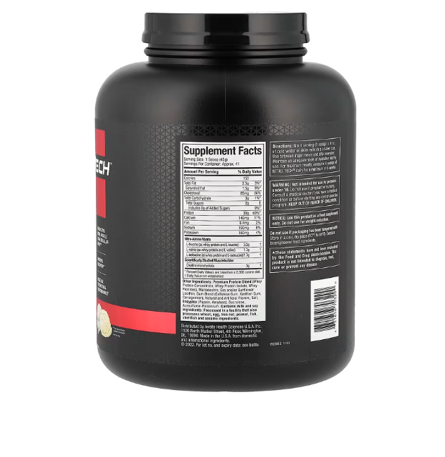 Nitro Tech Performance Series Sabor Vainilla 4 Lb (1,81 Kg) - Imagen 2