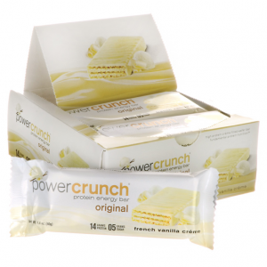 Barras Power Crunch Sabor French Vanilla, 12 Unidades.