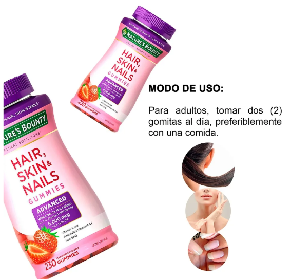 HAIR SKIN NAILS 230 GOMAS - Imagen 3