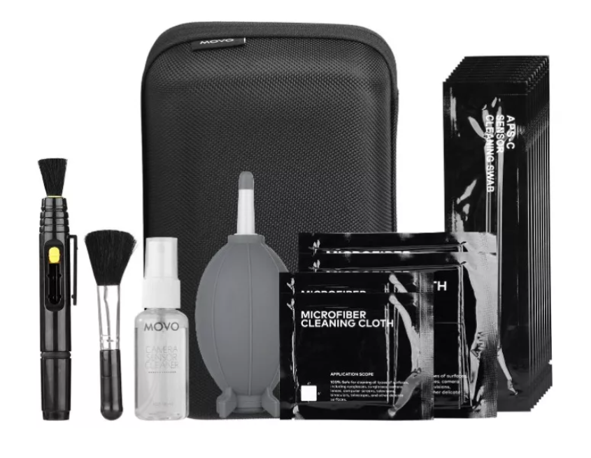 MOVO DELUXE ESSENTIALS - KIT DE LIMPIEZA DE CAMARA DSLR