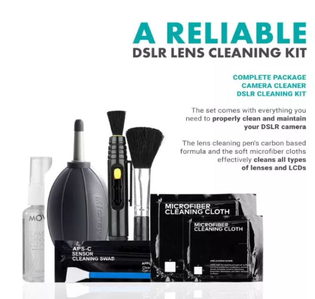 MOVO DELUXE ESSENTIALS - KIT DE LIMPIEZA DE CAMARA DSLR - Imagen 2