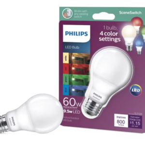 LAMPARA LED PHILIPS SCENESWITCH 3 INTENSIDAD 9w  CALIDAD FRIA