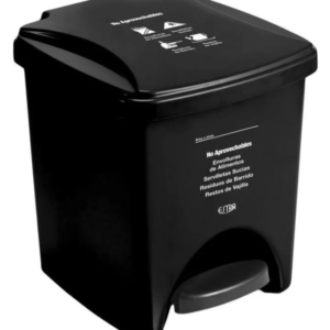 CANECA DE PEDAL 20 L  ( ESTRA COLOR NEGRO )