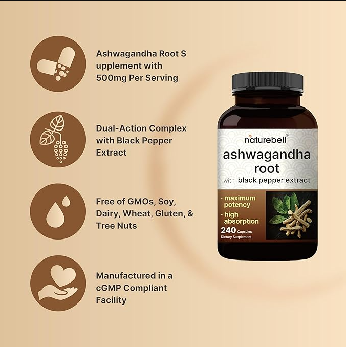 Ashwagandha con extracto de pimienta negra - Imagen 3