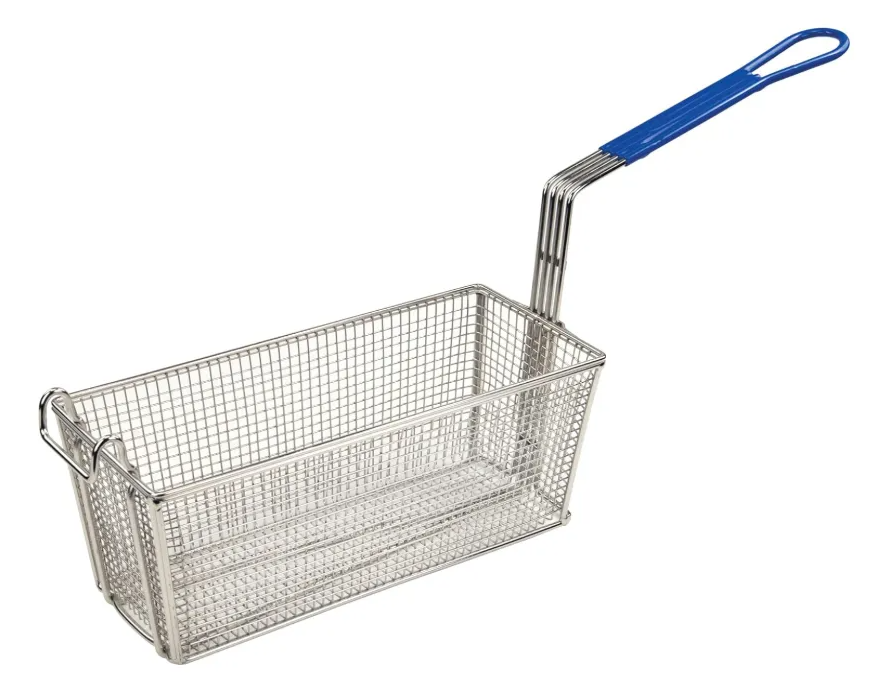Cesta Para Freír Con Mango Azul Mediano
